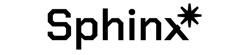 Sphinx wordmark in black